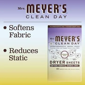 MRS. MEYER'S Compassion Flower Dryer Sheets, 80 Count