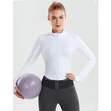 Stylish Gacaky Women's Athletic Cropped Zip Jacket