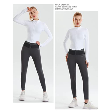 Stylish Gacaky Women's Athletic Cropped Zip Jacket
