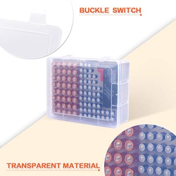 Innovative Battery Storage Organizer with Tester for 90 Batteries