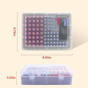 Innovative Battery Storage Organizer with Tester for 90 Batteries