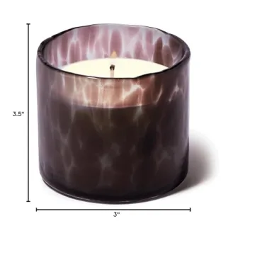 Paddywax Artisan Blown Glass Scented Luxe Candle 8-Ounce
