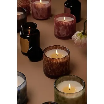 Paddywax Artisan Blown Glass Scented Luxe Candle 8-Ounce