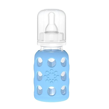 Lifefactory 4-Oz Glass Baby Bottle with Sleeve