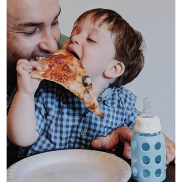 Lifefactory 4-Oz Glass Baby Bottle with Sleeve