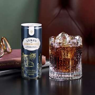 Lyre's Non-Alcoholic Spirits - American Malt & Cola Ready To Drink Cocktails - Pack of 12 (3 Packs of 4 X 8.5 Fl Oz)