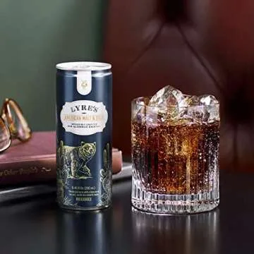 Lyre's Non-Alcoholic Spirits - American Malt & Cola Ready To Drink Cocktails - Pack of 12 (3 Packs of 4 X 8.5 Fl Oz)