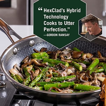 HexClad 12-Inch Nonstick Frying Pan for All Cooktops