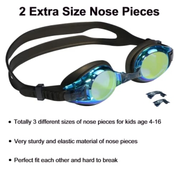 Aegend Kids Swimming Goggles Set for Ages 4-16