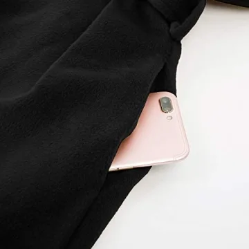 Elegant Women's Plus Size Double Breasted Pea Coat with Belt