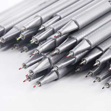 Mr. Pen- Pens, Fineliner 36 Pack, 0.4 mm, Pens Fine Point, Colored Journal Journals Supplies, Bible Pen Set, Art Writing Tip Markers