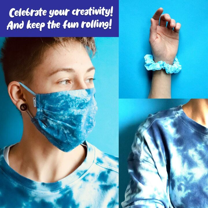 Summer Fun Blue Tie Dye Kit with 6 Refills