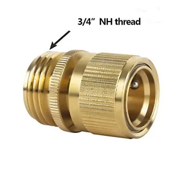 HQMPC Solid Brass Garden Hose Quick Connectors for Easy Use