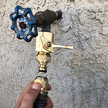 HQMPC Solid Brass Garden Hose Quick Connectors for Easy Use