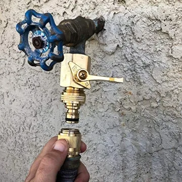 HQMPC Solid Brass Garden Hose Quick Connectors for Easy Use