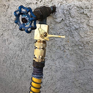 HQMPC Solid Brass Garden Hose Quick Connectors for Easy Use