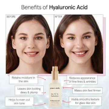 grace & stella Award Winning Hyaluronic Acid Serum (30 ml/1 fl oz) Hyaluronic Acid Serum for Face - Acido Hialuronico Face Serum for Women - Hydrating Serum Remove Fine Lines, Wrinkles - Anti Aging