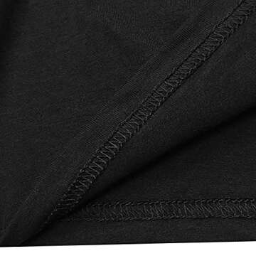 BLACKMYTH Women's Cute Graphic T Shirts Funny Tops Short Sleeve Tees Black Large