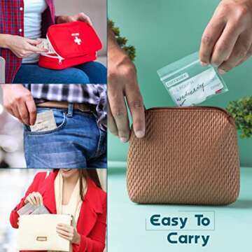 CURRAVAX Pill Bags Pack of 500 - BPA Free 3 x 2.75 inch Pill Pouch - Reusable Pill Pouches for Medicine with Write on Label –Clear Ziplock Pill Baggies for Travel Medicine Organizer