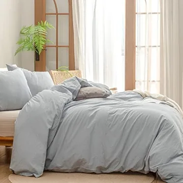 BESTOUCH King Duvet Cover Set - Soft Cotton Chic Design