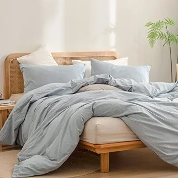 BESTOUCH King Duvet Cover Set - Soft Cotton Chic Design