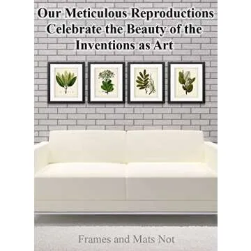 Botanical Wall Art - Set of Four Sage Wall Art Prints, Vintage Botanical Prints (8x10) Unframed - Sage Bathroom Accessories Kitchen Botanical Decor, Plant Poster Green Prints, Nature Plant Prints