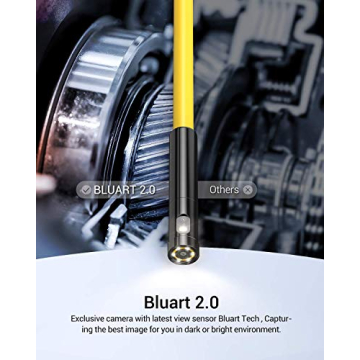 DEPSTECH 1080P Dual Lens Wireless Endoscope with LED Lights