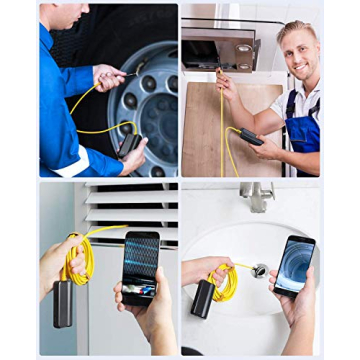 DEPSTECH 1080P Dual Lens Wireless Endoscope with LED Lights