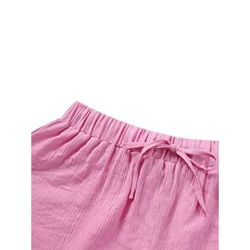 WONGCHOICE Women Linen Set Comfortable Summer Outfit