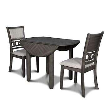 Gia Drop Leaf Dining Table & Chairs - Elegant Dining Set