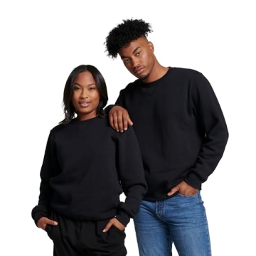 Russell Athletic Men's Black Dri Power Crewneck Sweatshirt - Small Size