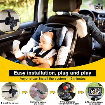AMTIFO Baby Car Camera - Clear Night Vision & Easy Install