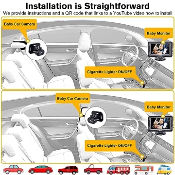 AMTIFO Baby Car Camera - Clear Night Vision & Easy Install