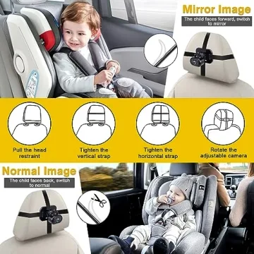 AMTIFO Baby Car Camera - Clear Night Vision & Easy Install
