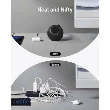 Anker MagGo Magnetic Charging Station, Qi2 Certified 15W Ultra-Fast MagSafe Wireless Charger for iPhone 15/14/13, 8-in-1 Power Strip with 3 AC and 4 USB Desktop Charger for MacBook and More