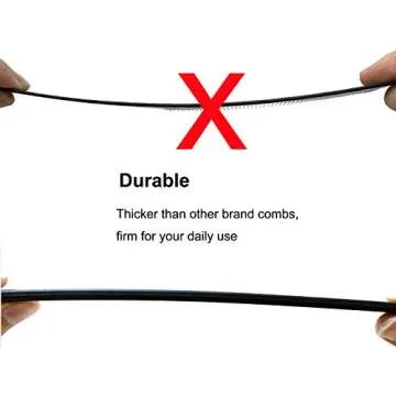 Professional Teasing Comb, Tail Comb for Root Teasing for Thin, Add Volume Fine and Normal Hair Types, Hair Comb For Women And Men, 8.75 Inches Black 5