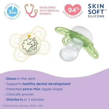 MAM Perfect Night Pacifier, Glow-in-the-Dark, 0-6 Months