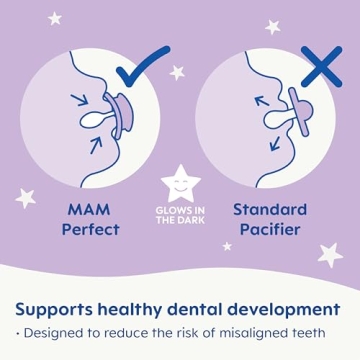 MAM Perfect Night Pacifier, Glow-in-the-Dark, 0-6 Months