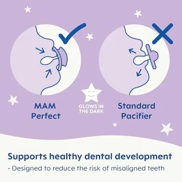 MAM Perfect Night Pacifier, Glow-in-the-Dark, 0-6 Months