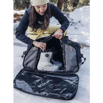 Burton Flight Attendant 90L Duffel Bag, True Black