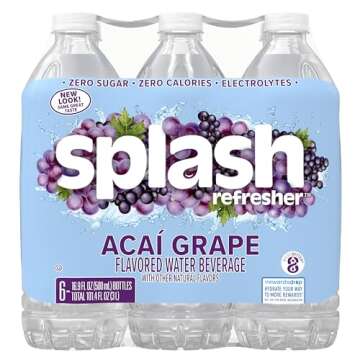 Splash Refresher Acai Grape Water - Refreshing & Zero Calories