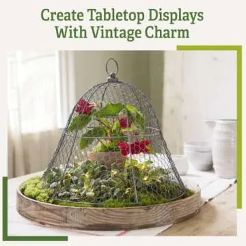 Sturdy Chicken Wire Cloche Plant Protector - Easy Cover for Plants
