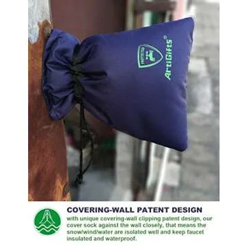 ArtiGifts Outdoor Faucet Cover Socks - Winter Protection