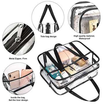 Versatile ONEGenug Clear Toiletry Bag - Waterproof & Large