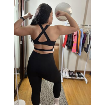 JOYSPELS Cross Back Sports Bra for Women Stylish Support
