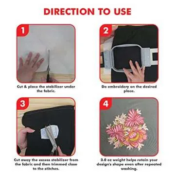 Superpunch Cutaway 3.0 oz Stabilizer for Embroidery Machines, SuperStable White Thick Cut Away Stabilizer-12 inch x 10 Yard Roll, Cut Away Machine Embroidery Stabilizer Backing - Made in USA