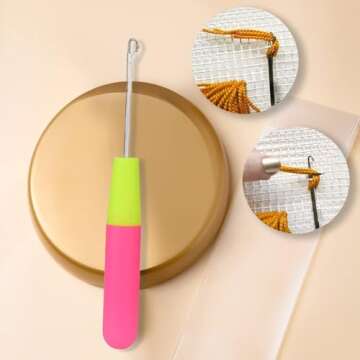 Large Crochet Braid Hair - Knots - Curl, Crochet Needle 1 piece