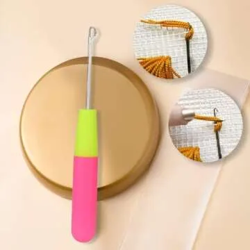 Large Crochet Braid Hair - Knots - Curl, Crochet Needle 1 piece