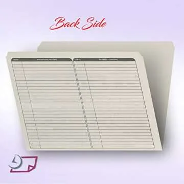 Real Estate Listing Folder – Right Panel List, Pre-Printed on Durable Card Stock with Closing Checklist and Color-Coded Dots for Organizing from NextDayLabels (Gray, Letter Size | Pack of 25)