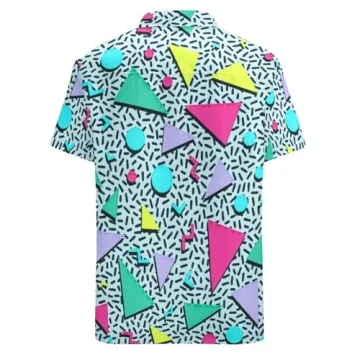 Artsadd 80s Hawaiian Shirt Retro Style for Men